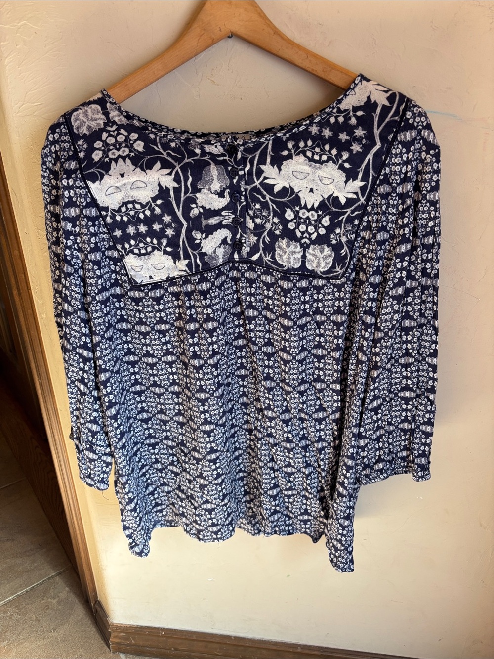 Como vintage boho blouse! 2X